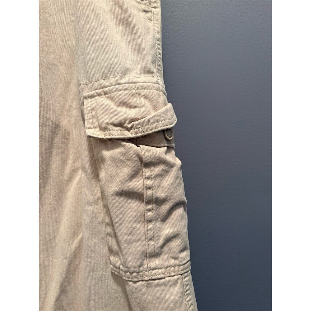 Old Navy Men's Cargo Pants Beige Khaki 34x34 Straight Leg Utility - Picture 6 of 12
